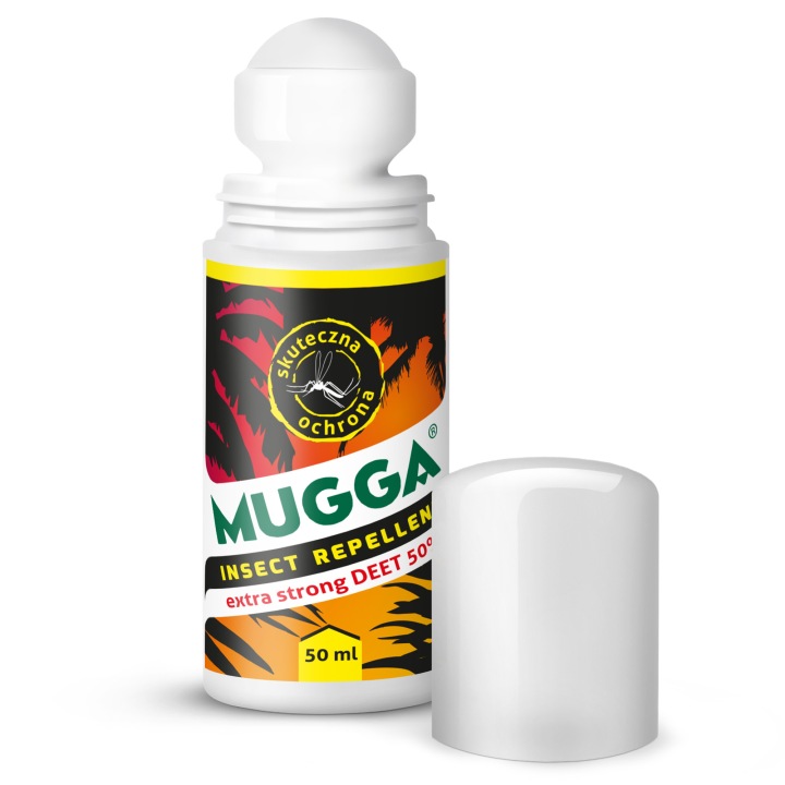 MUGGA ROLL ON 50% STRONG DEET від комарів кліщі Сильний 50 мл — фото 2