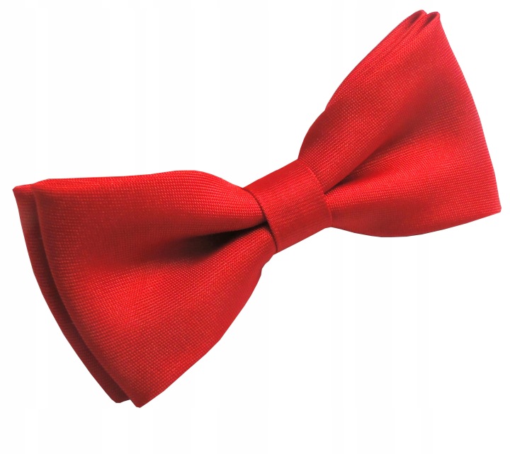 Краватка-метелик матова дитяча хлоп'яча 3-10 років червона — фото 2
