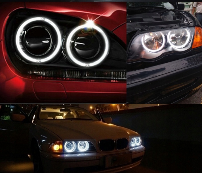 Rings ccfl bmw angel eyes bmw e36 e46 e38 e39 eyes anio a 4x 131mm white