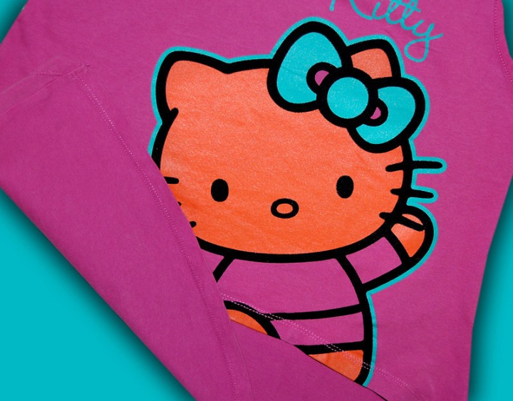 HELLO KITTY *** гарненька Туніка принт *** 122-128 (вживаний) — фото 3
