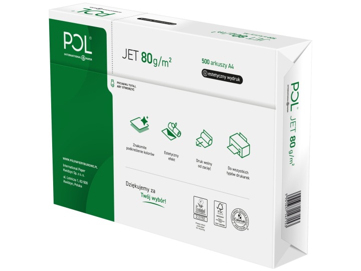 Папір офісний Poljet формат A4 80 г 500 аркушів — фото 4