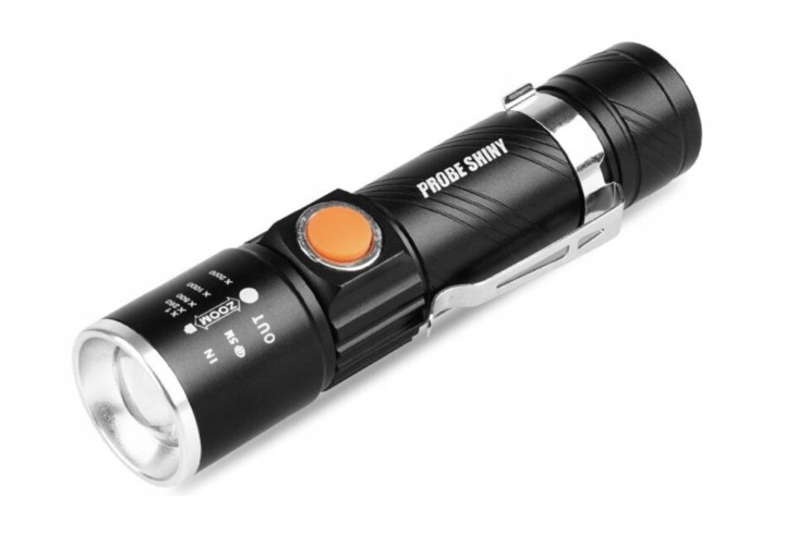 Mini Led Svítilna Dioda Akumulátor Usb Zoom Výkonná