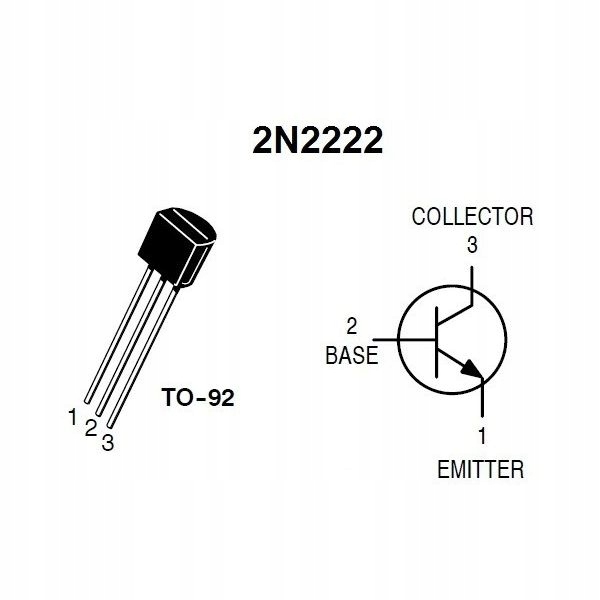 Купить 2N2222 - Транзистор NPN 0.8A - ТО92 - 12шт: отзывы, фото, характерис...