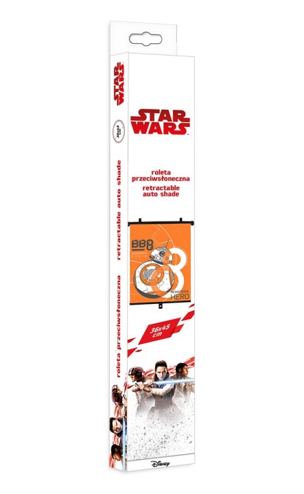 Рулонна штора автомобільна для авто сонцезахисна STAR WARS 1 шт. 36x45 см — фото 2