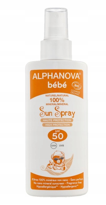 Alphanova - Крем сонцезахисний для немовлят SPF 50 Біо, 125 мл