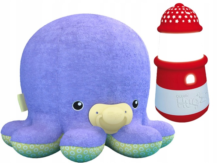 М'яка іграшка восьминіг TM Toys з проектором і ліхтарем фіолетова octopi — фото 7