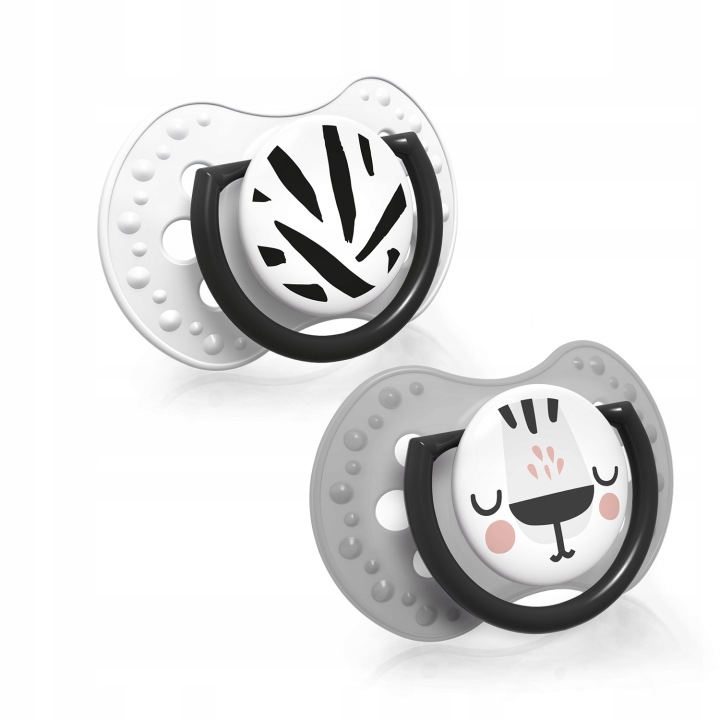 Lovi Salt & Pepper соска динамічна силіконова 0-6 міс. 22/877 2 шт.