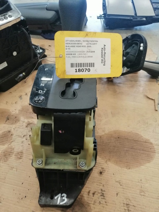 gear lever of the gear AUTOMAT B KLASA W245 1693701009