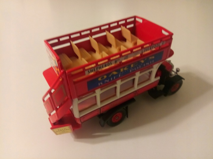 Коргі thornycroft j type double decker оукі knife polish автобус 1:43 (виставковий) — фото 2