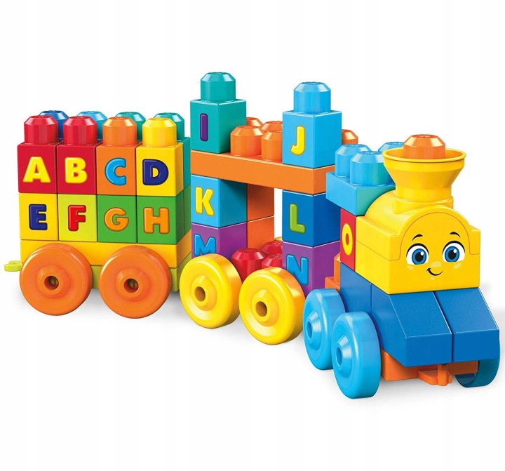 MEGA BLOKS музичний потяг зі звуком конструктор з літерами для малюка — фото 7