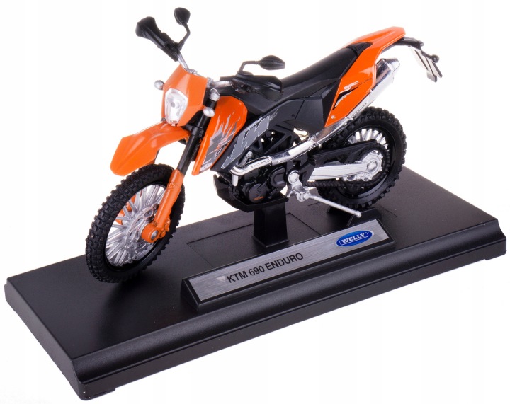 KTM 690 ENDURO модель MET-пластик WELLY мотоцикл 1:18 — фото 6