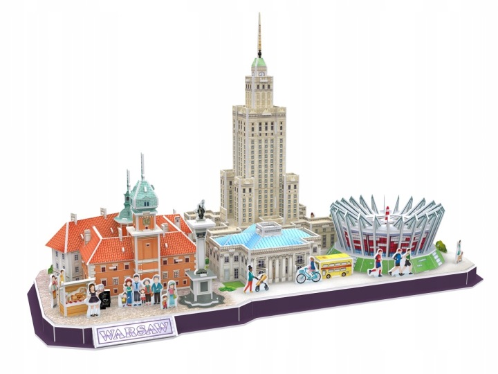 Пазли CubicFun City Line Варшава (вживаний) — фото 6