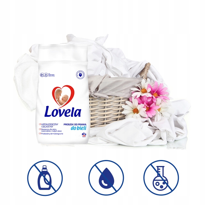 Lovela BABY Гіпоалергенний Порошок для Прання Білих Білого для Дітей 4,1 кг — фото 11