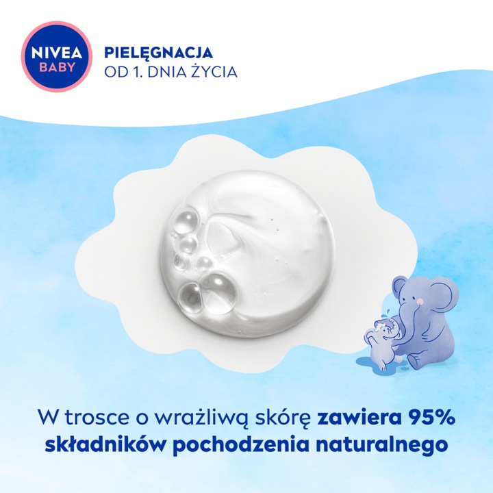NIVEA Baby рідина для миття для дітей лагідна купання, олійка мигдальний 450 мл — фото 6