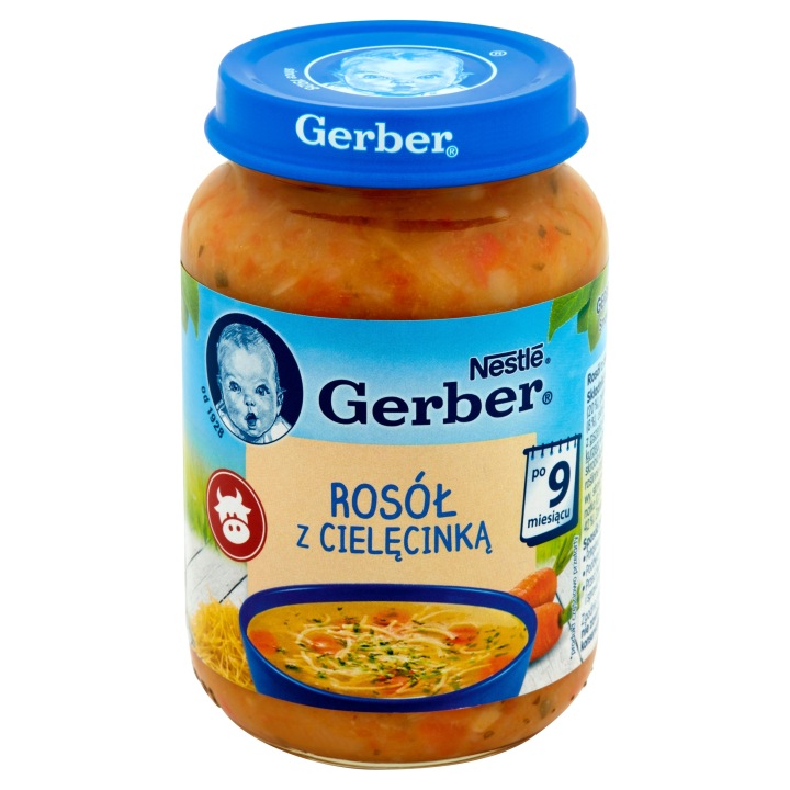 Обід Gerber Бульйон з телятиною для немовлят по 9. місяця 190 г — фото 2