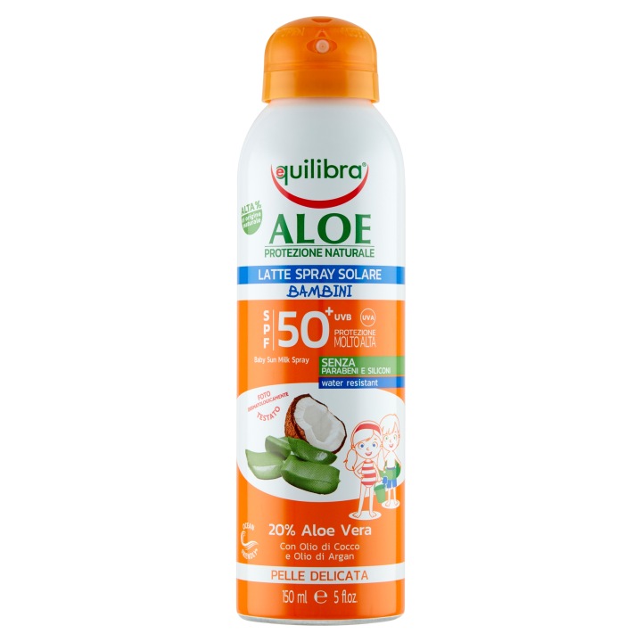 Equilibra молочко сонцезахисне ALOE SOLARE 50 SPF 150 мл — фото 3