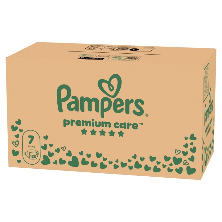Pampers Premium Care 7, 120 шт., 15+ кг Підгузки Місячний запас Плюс — фото 9