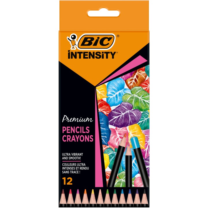 BIC INTENSITY преміум кольорові олівці професійні для дорослих 12 шт. — фото 9