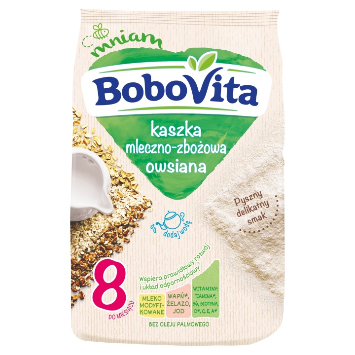 BoboVita Кашка молочно-злакова вівсяна 230 г — фото 5