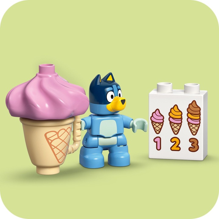 LEGO DUPLO 10458 Bluey і прогулянка після морозиві 22 елементи від 2 років — фото 4