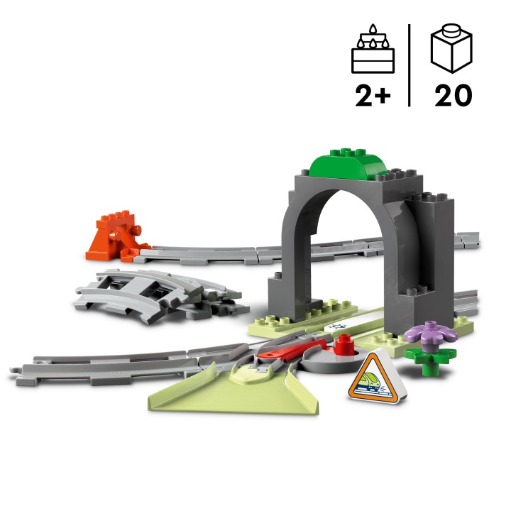 LEGO DUPLO Тунель і рейки залізничні - набір розширювальний 10425 — фото 6
