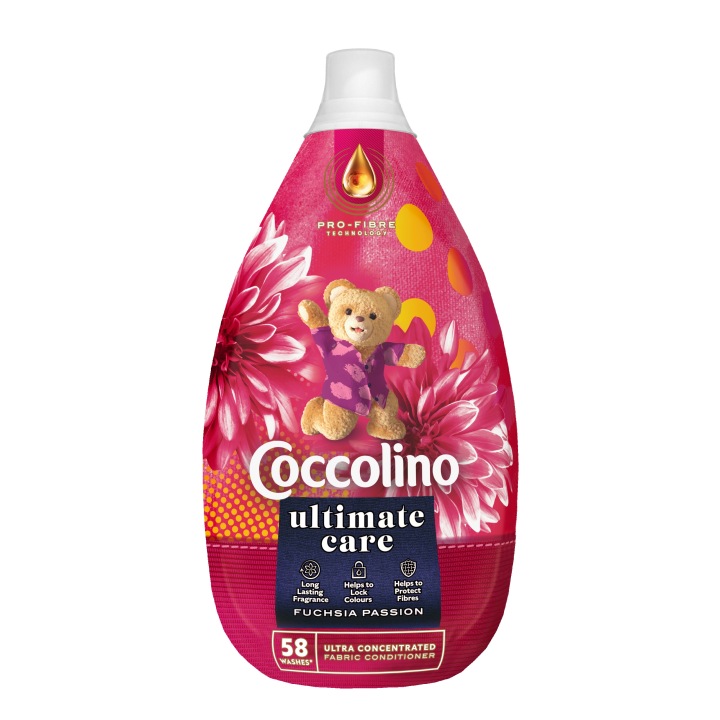 3 шт. рідина для полоскання одягу тканин COCCOLINO ULTIMATE CARE фуксія 3 шт. 870 мл