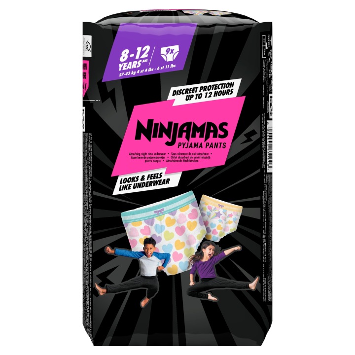 Трусики-підгузки Ninjamas Pampers Pants білизна Розмір 8, 9 шт. 27-43 кг — фото 13