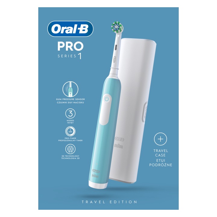 Щіточка Oral-B Pro Series 1 Cross Action + Чохол Синій — фото 8