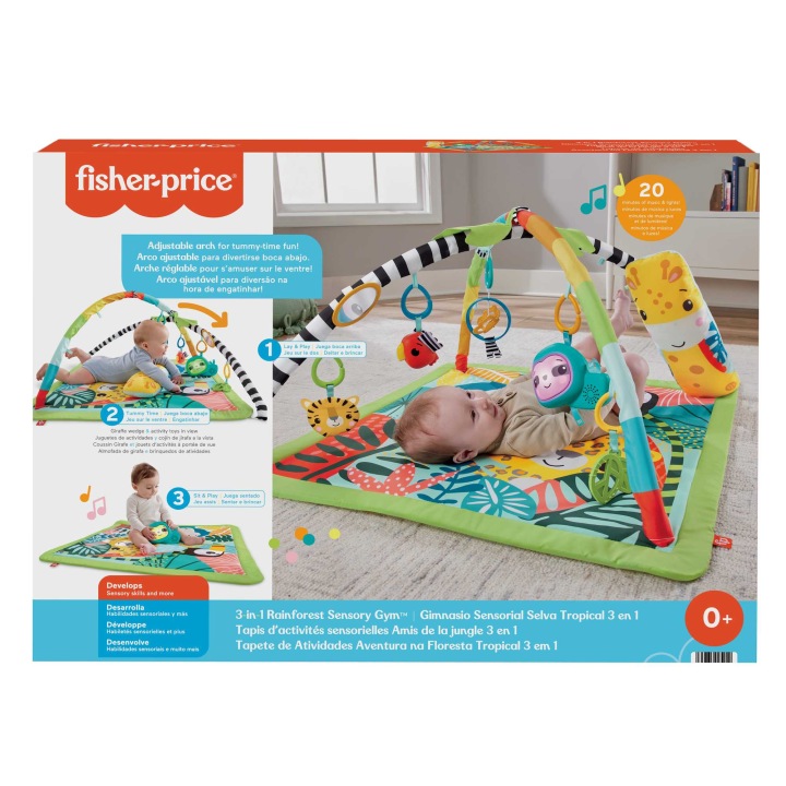 Fisher-Price Килимок розвивальний 3 в 1 Ліс тропічний — фото 7