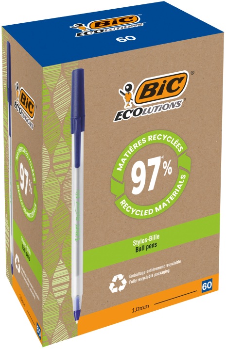 Ручка Еко ROUND STIC синій BIC — фото 9