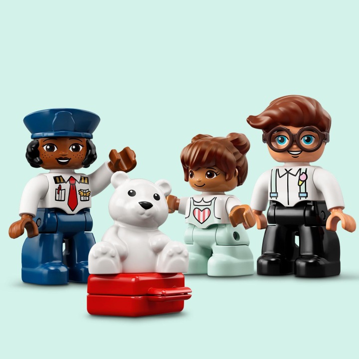 LEGO 10961 Duplo - Літак і аеропорт, 3 мініфігурки — фото 10
