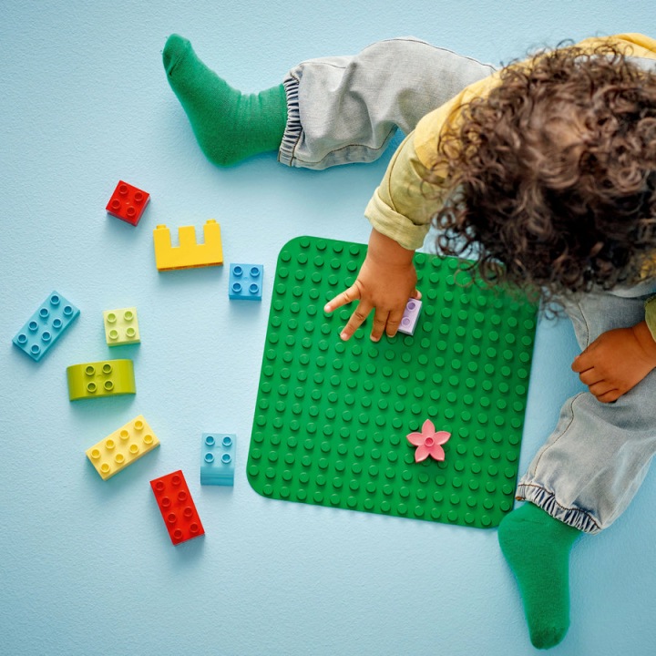 LEGO DUPLO Зелена пластина конструкторська 10460 — фото 7