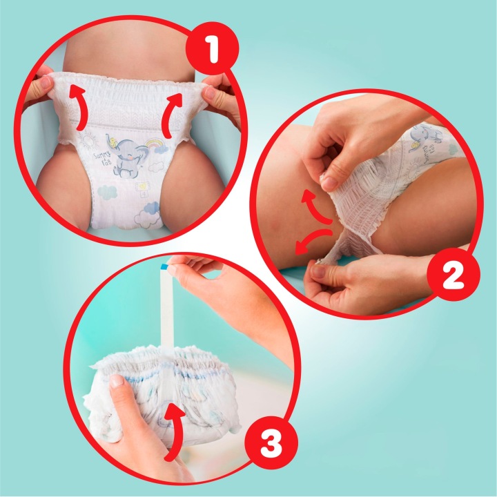 PAMPERS Premium Care Штани Трусики-підгузки Розмір 7 27 шт. 15 кг+ — фото 8