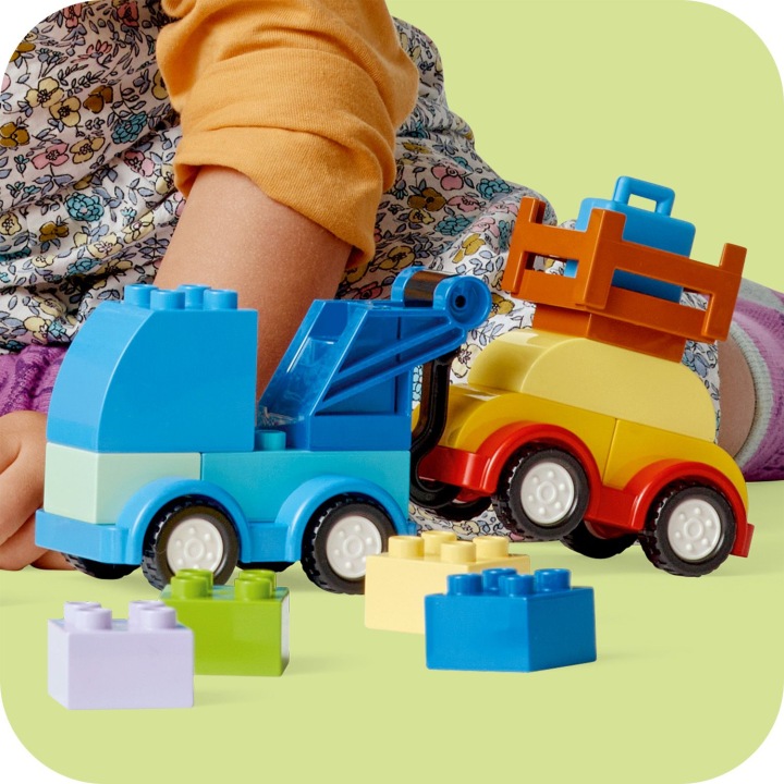 LEGO DUPLO коробка з кубиками автомобіль 85 елементів 18 м + набір стартовий — фото 6
