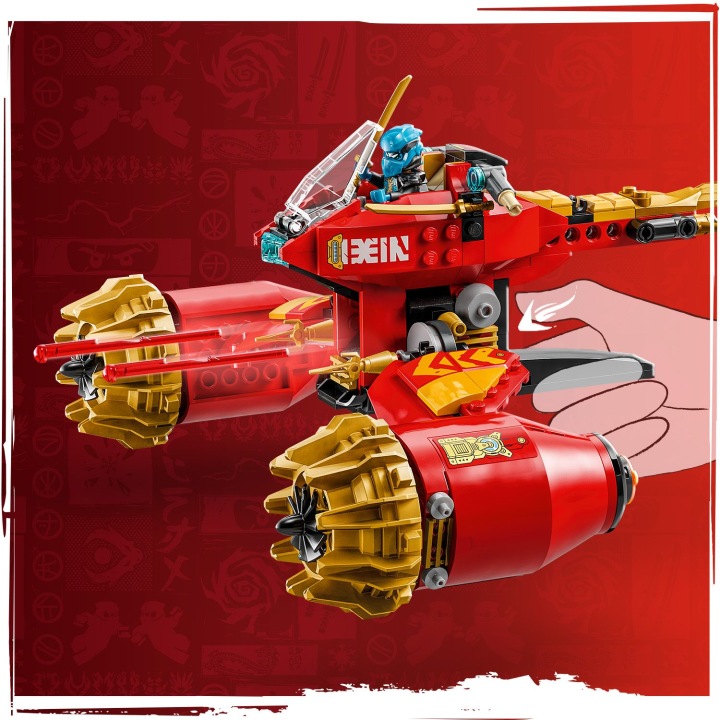 Конструктор LEGO Ninjago 71830 Грозовий Вершник-мех Kaia 2 в 1 Рухомі Частини — фото 10