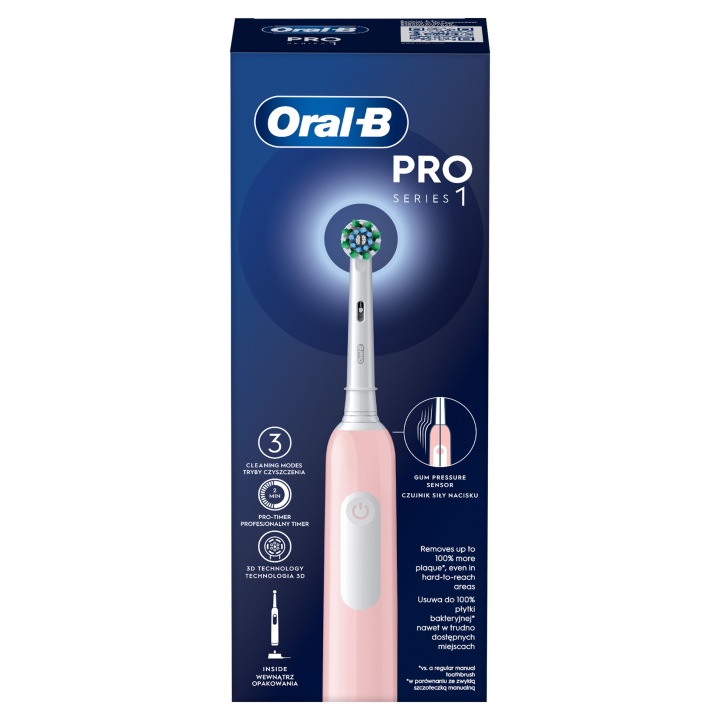 Щіточка Oral-B Pro Series 1 рожева 3 режими (Стан Дуже Добрий) — фото 6