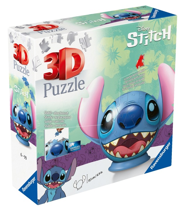 RAVENSBURGER пазл-куля DISNEY STITCH пазли 3D (вживаний) — фото 8