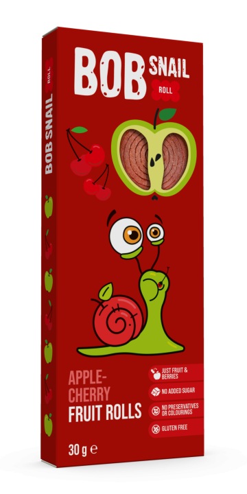 Перекуска яблуко вишня без цукру 30 г BOB SNAIL — фото 4