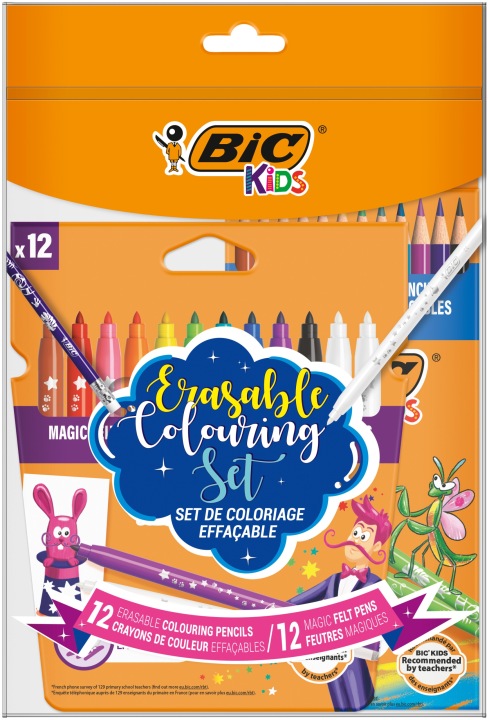! BIC набір для малювання фломастери+ олівці стирані — фото 12