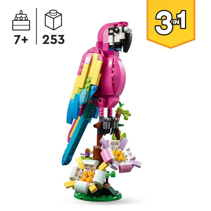 LEGO CREATOR 31144 Екзотична рожева папуга - набір б/в (вживаний) — фото 5
