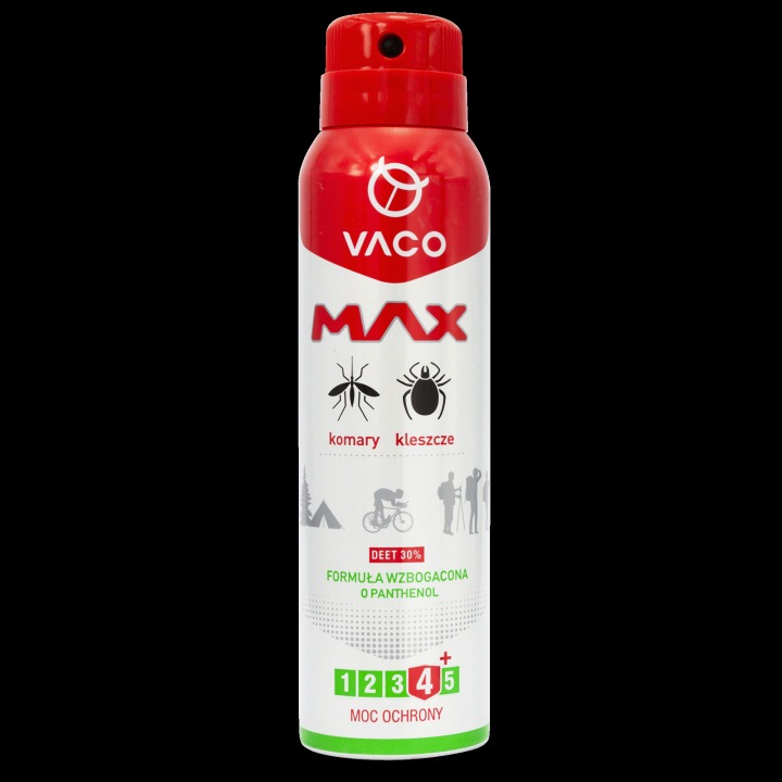 VACO спрей від комарів кліщі мошки MAX з пантенолом 30% DEET 100 мл — фото 2