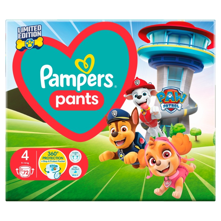 Pampers Active Baby Штани Трусики-підгузки Щенячий Патруль розм. 4, 72 шт., 9-15 кг — фото 9