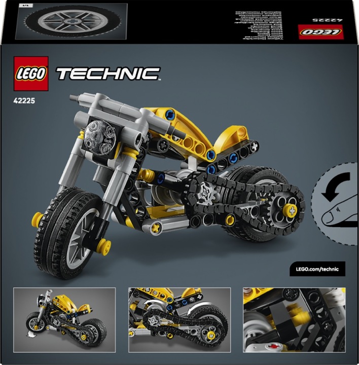 LEGO Technic Жовтий мотоцикл 42225 — фото 8