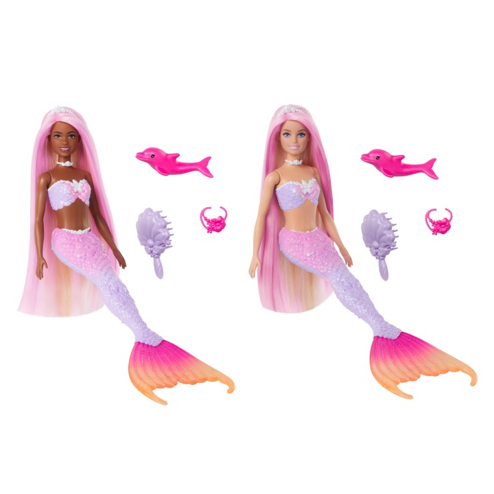 Лялька Barbie Malibu Русалка з Дельфінчиком Що змінює Колір HRP96/HRP97 — фото 7