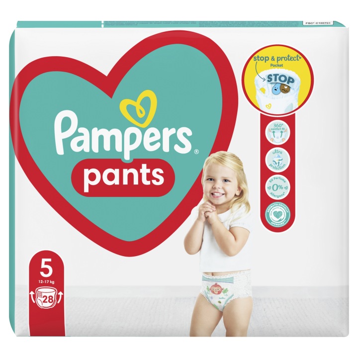Трусики-підгузки Pampers Pants Розмір 5 28 шт. — фото 7