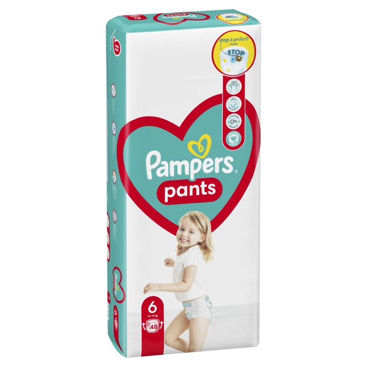 Pampers Pants 360 Трусики-підгузки 6 14-19 кг 48 шт. з кишенькою — фото 4