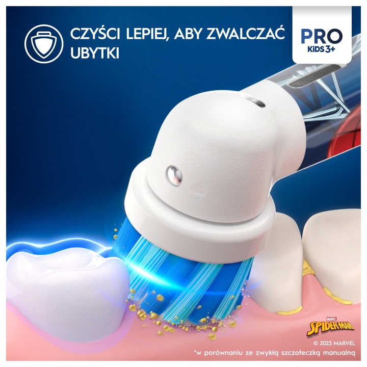Щіточка електрична Oral-B Vitality Pro D103 Kids Spiderman — фото 13