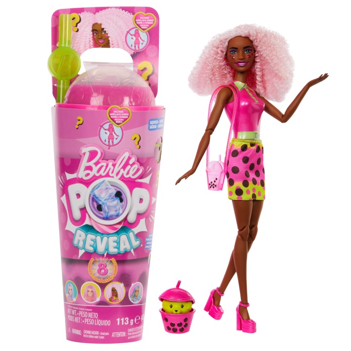 BARBIE POP REVEAL серія 1 лялька сюрприз бабл ті чорниця