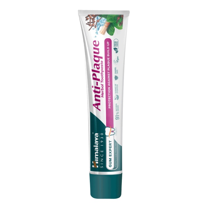 HIMALAYA Gum Expert трав'яна зубна паста Anti-Plaque місвак без фтору — фото 5