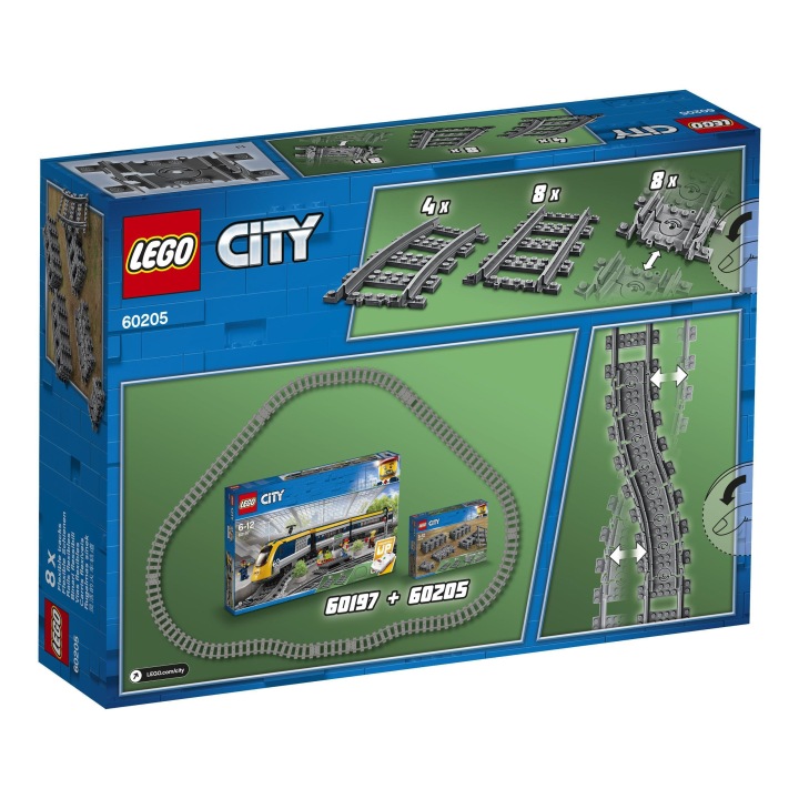Конструктор LEGO CITY рейки 60205 — фото 5